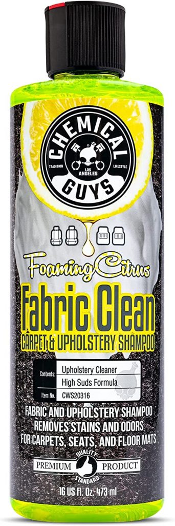 Chemical Guys Fabric Clean (Foaming Citrus) Carpet Cleaner for Vehicles