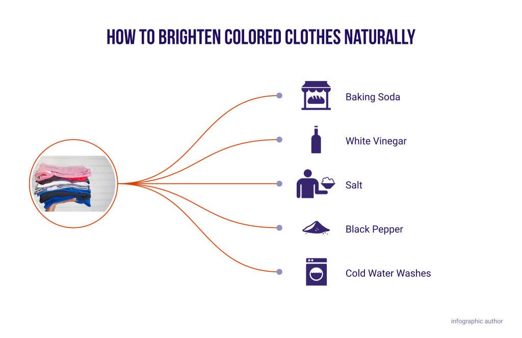 how to brighten colored clothes naturally
